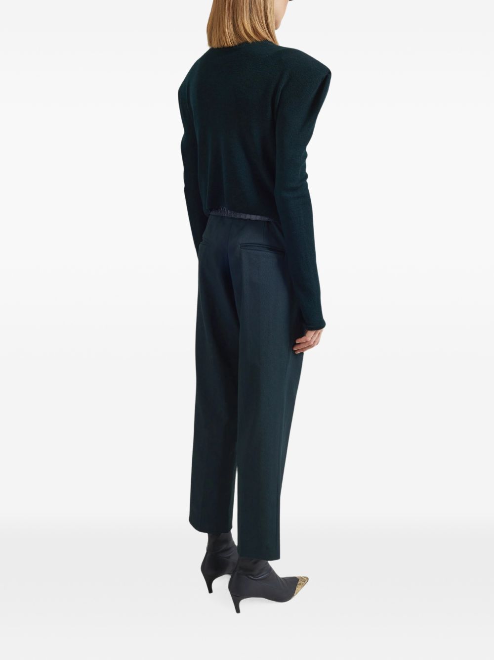JET slim-tailored trousers TTFS22780443 BOTTLE GREEN THE FRANKIE SHOP