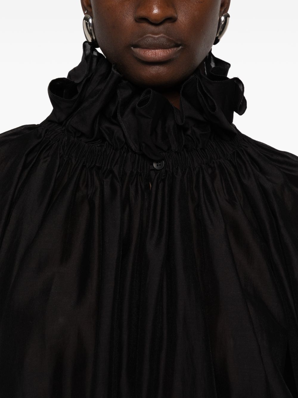 ESTELLE ruffled high-neck blouse TLW04027T0161LNTP T0002 THE LATEST