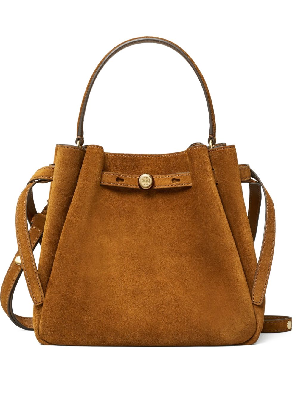 LARGE ROMY SUEDE BUCKET BAG 174221 200 TORY BURCH