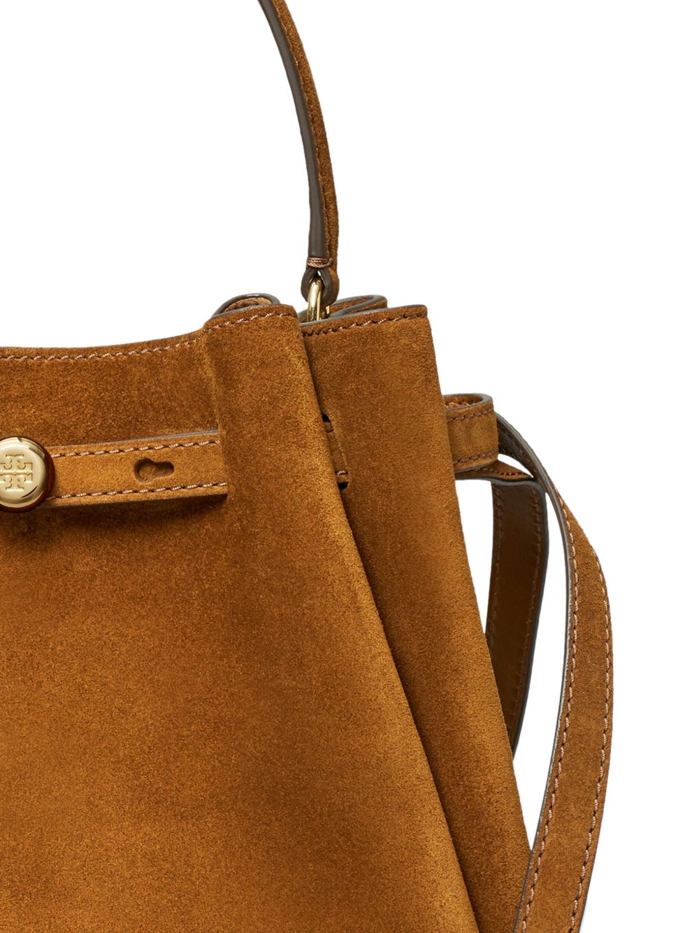 LARGE ROMY SUEDE BUCKET BAG 174221 200 TORY BURCH