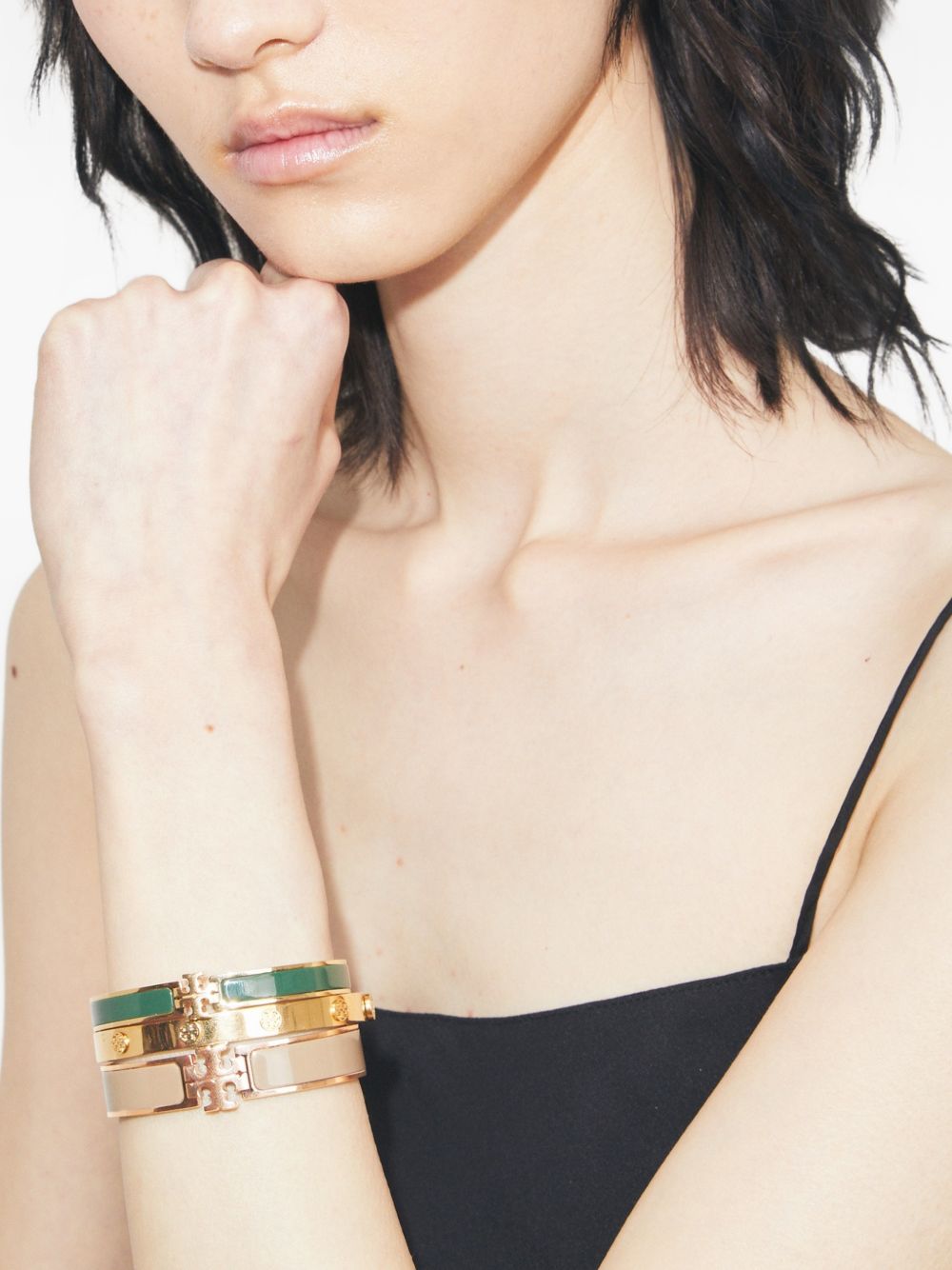 Medium Icon Enamel Bracelet 176492 720 TORY BURCH