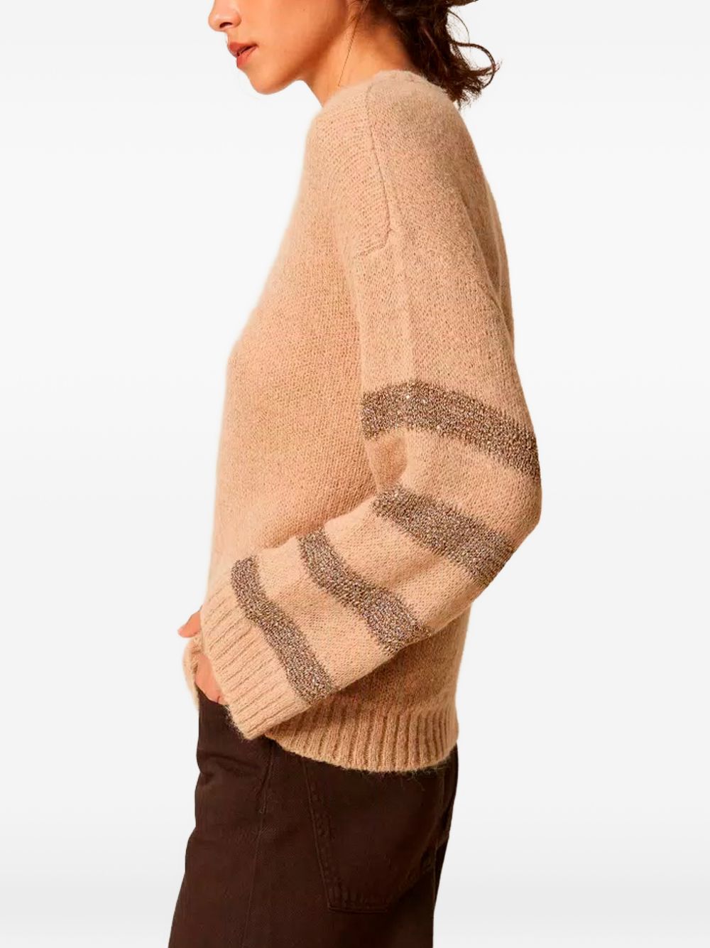 Alpaca blend striped jumper 262TP3530 S2219013825 TWINSET