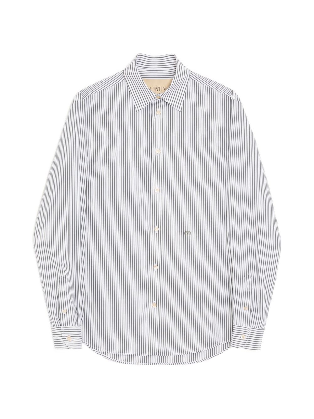 VLOGO Embroidered Striped Shirt 9V3ABS81BMR 0AZ VALENTINO GARAVANI