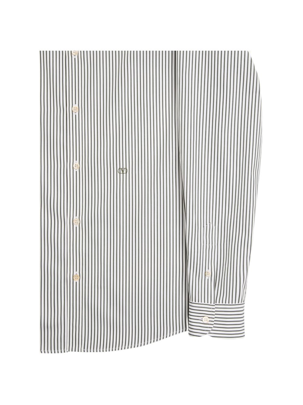 VLOGO Embroidered Striped Shirt 9V3ABS81BMR 0AZ VALENTINO GARAVANI
