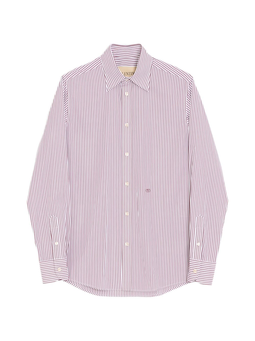 VLOGO Embroidered Striped Shirt 9V3ABS81BMR 0QZ VALENTINO GARAVANI