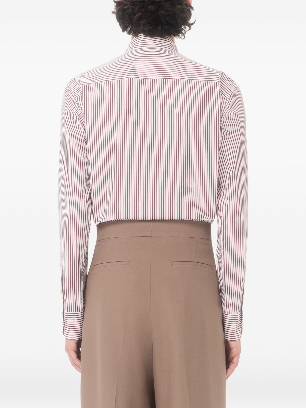 VLOGO Embroidered Striped Shirt 9V3ABS81BMR 0QZ VALENTINO GARAVANI