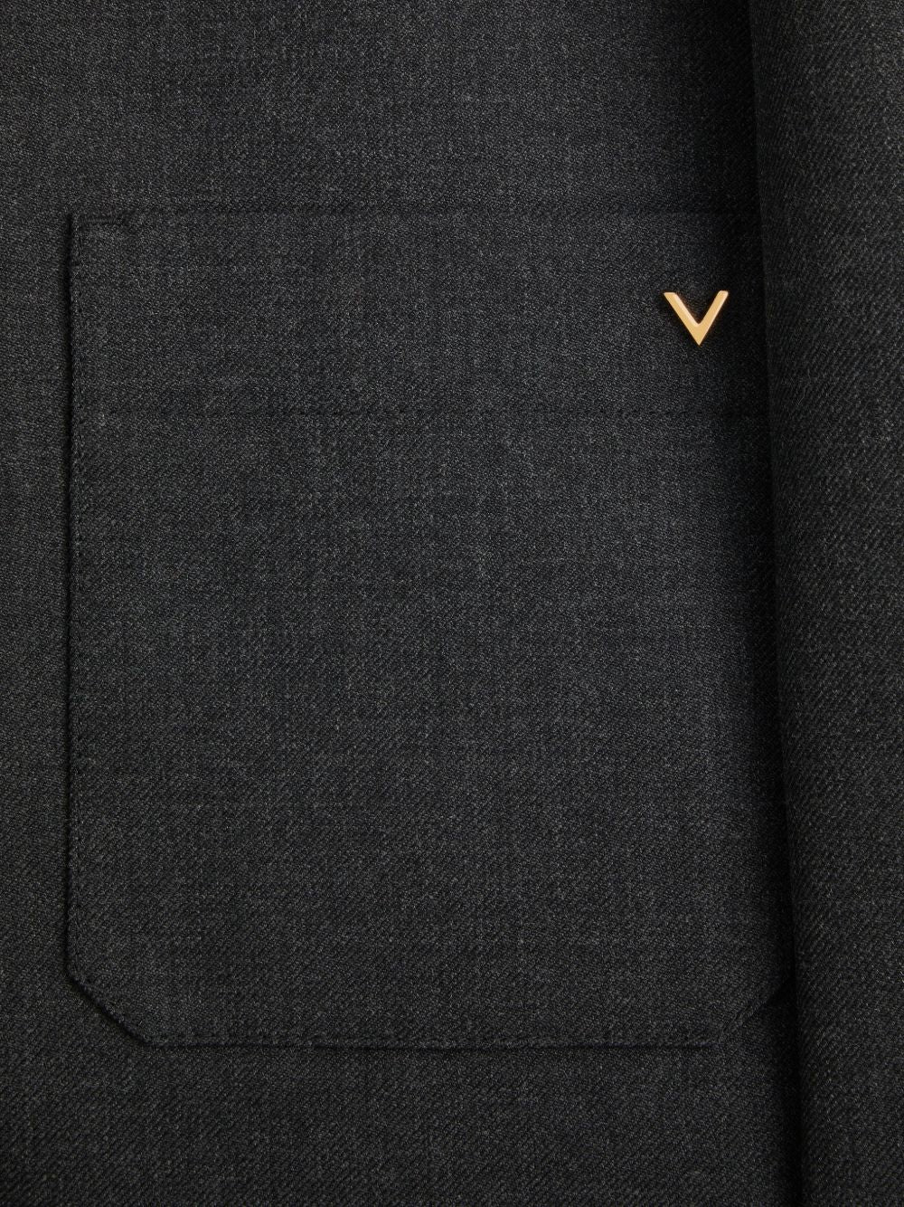 Shirt Jacket In Nylon Gabardine With Vgold 9V3CIO01AWA Z2G VALENTINO GARAVANI
