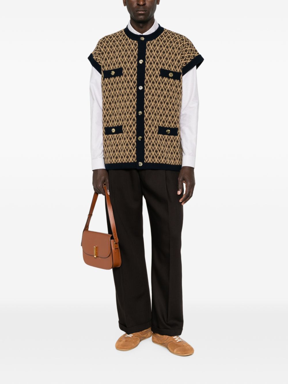 Toile Iconographe button-up cardigan 9V3KA06MAR1 0PF VALENTINO GARAVANI