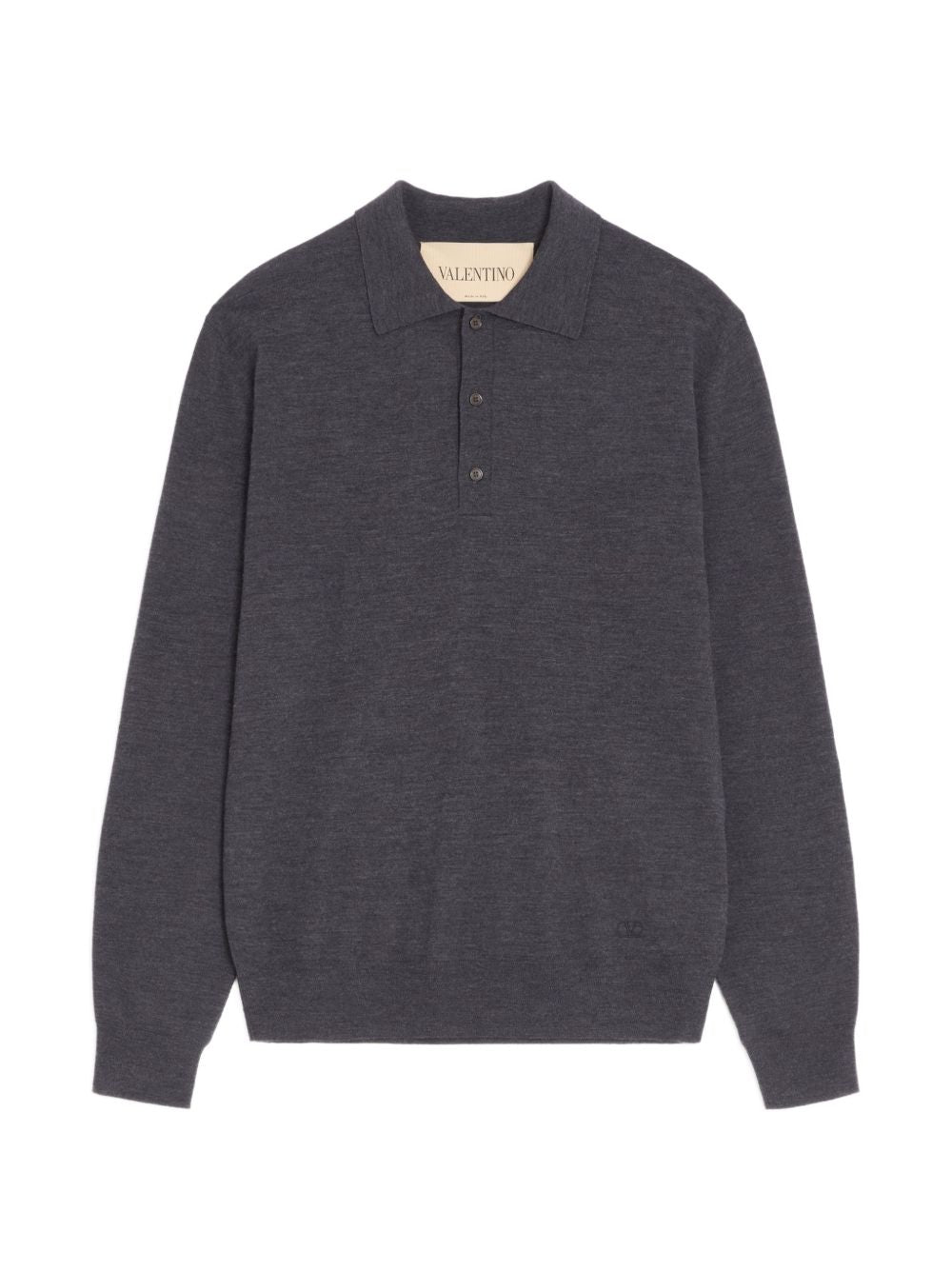 Charcoal wool polo shirt 9V3KP04UBH9 081 VALENTINO GARAVANI