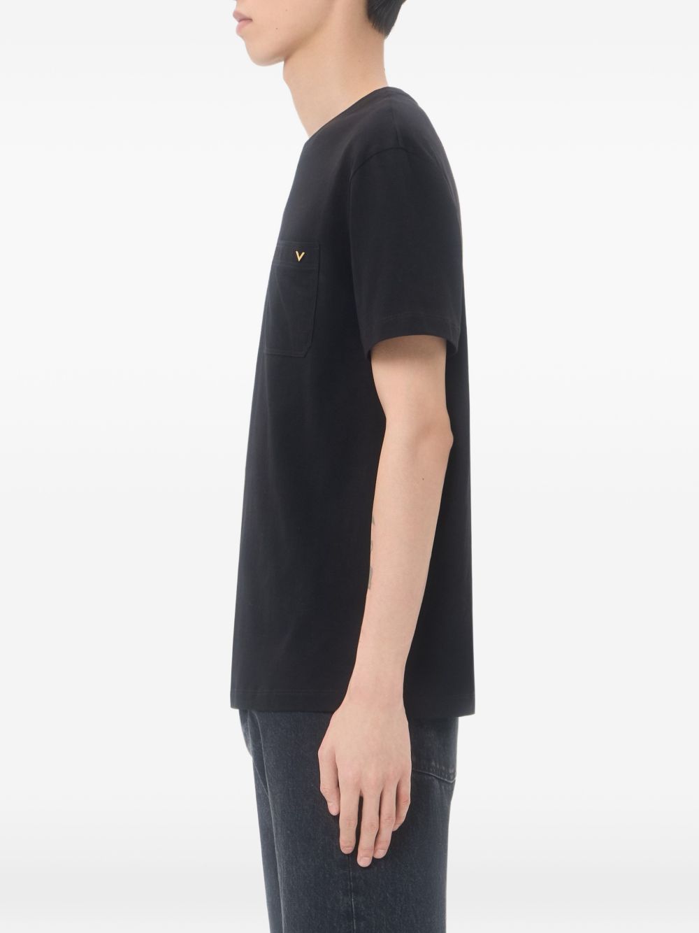 cotton T-shirt with vgold 9V3MG10VBGR 0NO VALENTINO GARAVANI