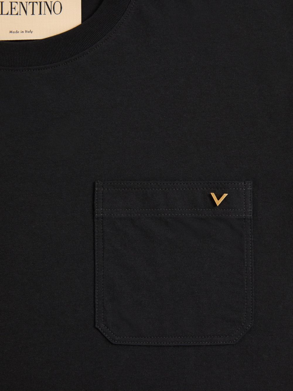cotton T-shirt with vgold 9V3MG10VBGR 0NO VALENTINO GARAVANI