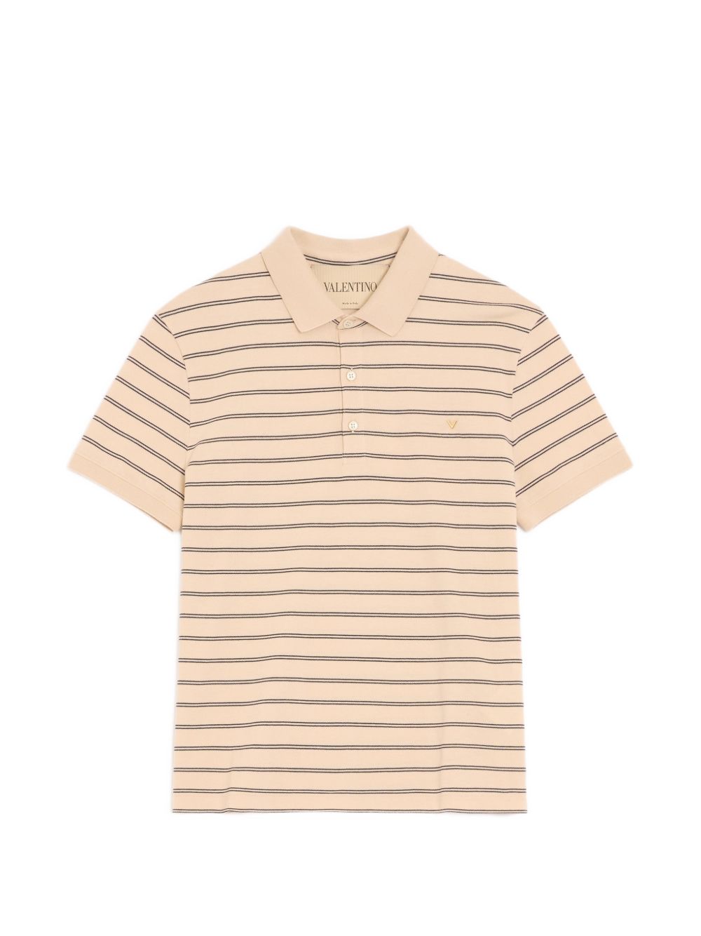 Polo Shirt With Vgold Stripes 9V3MH01KBGV RFC VALENTINO GARAVANI