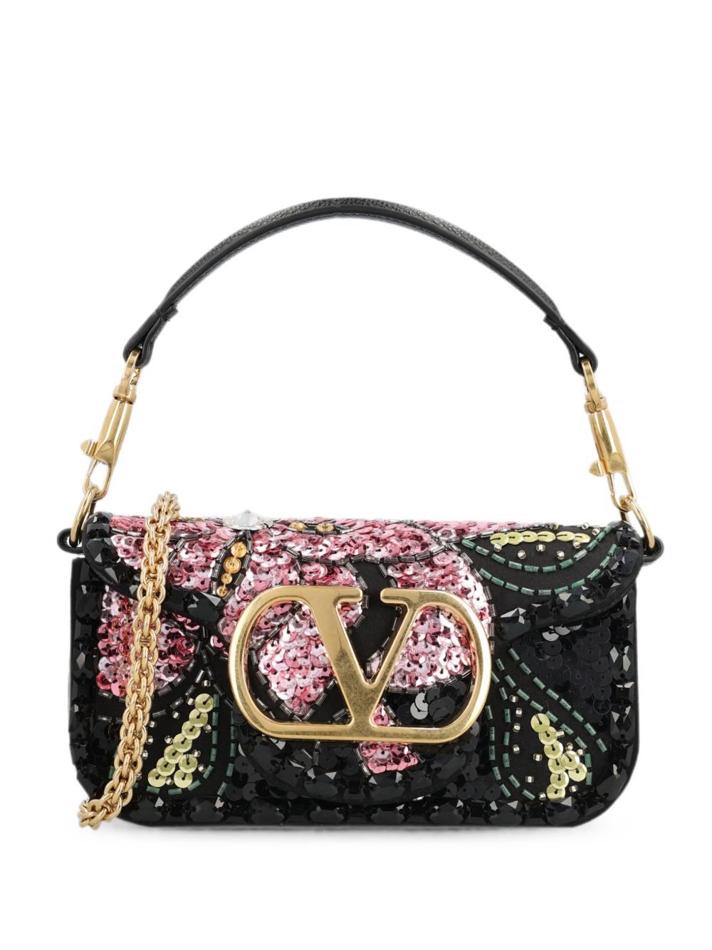 Locò Small Embroidered Shoulder Bag 9W2B0K53DLF N96 VALENTINO GARAVANI