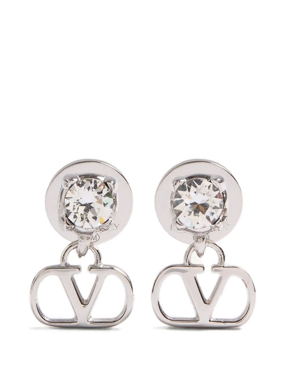 VLogo Signature earrings in metal and Swarovski crystals 9W2J0BV7QEU DFH VALENTINO GARAVANI