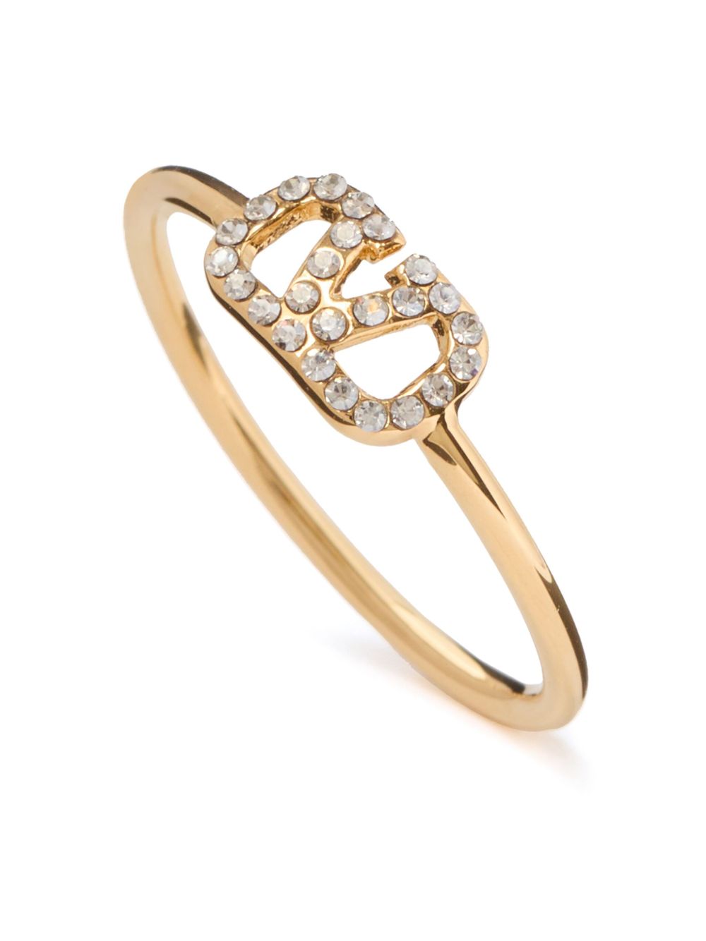 Vlogo Signature Metal And Swarovski® Crystal Ring 9W2J0X03YCW MH5 VALENTINO GARAVANI