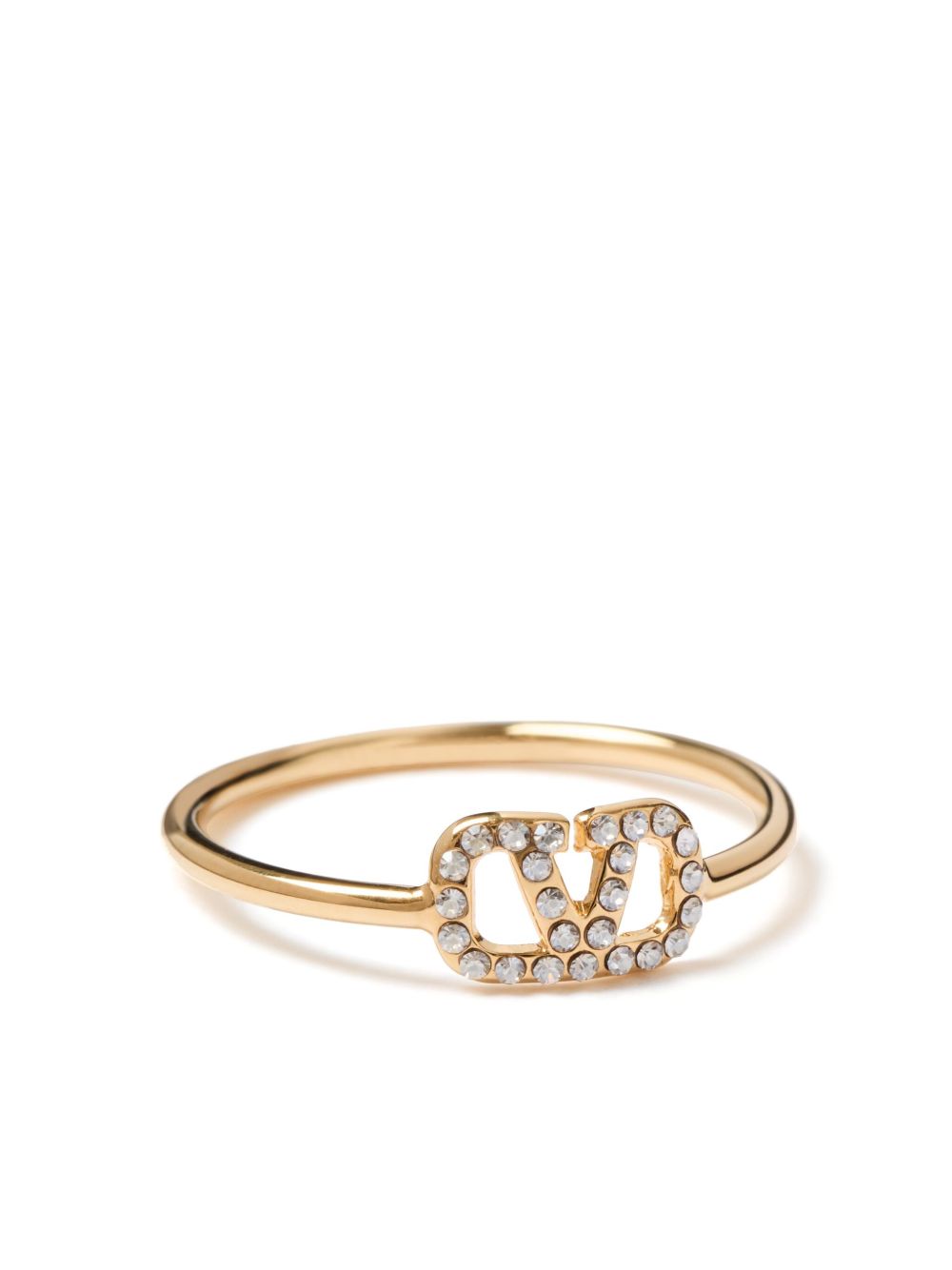 Vlogo Signature Metal And Swarovski® Crystal Ring 9W2J0X03YCW MH5 VALENTINO GARAVANI