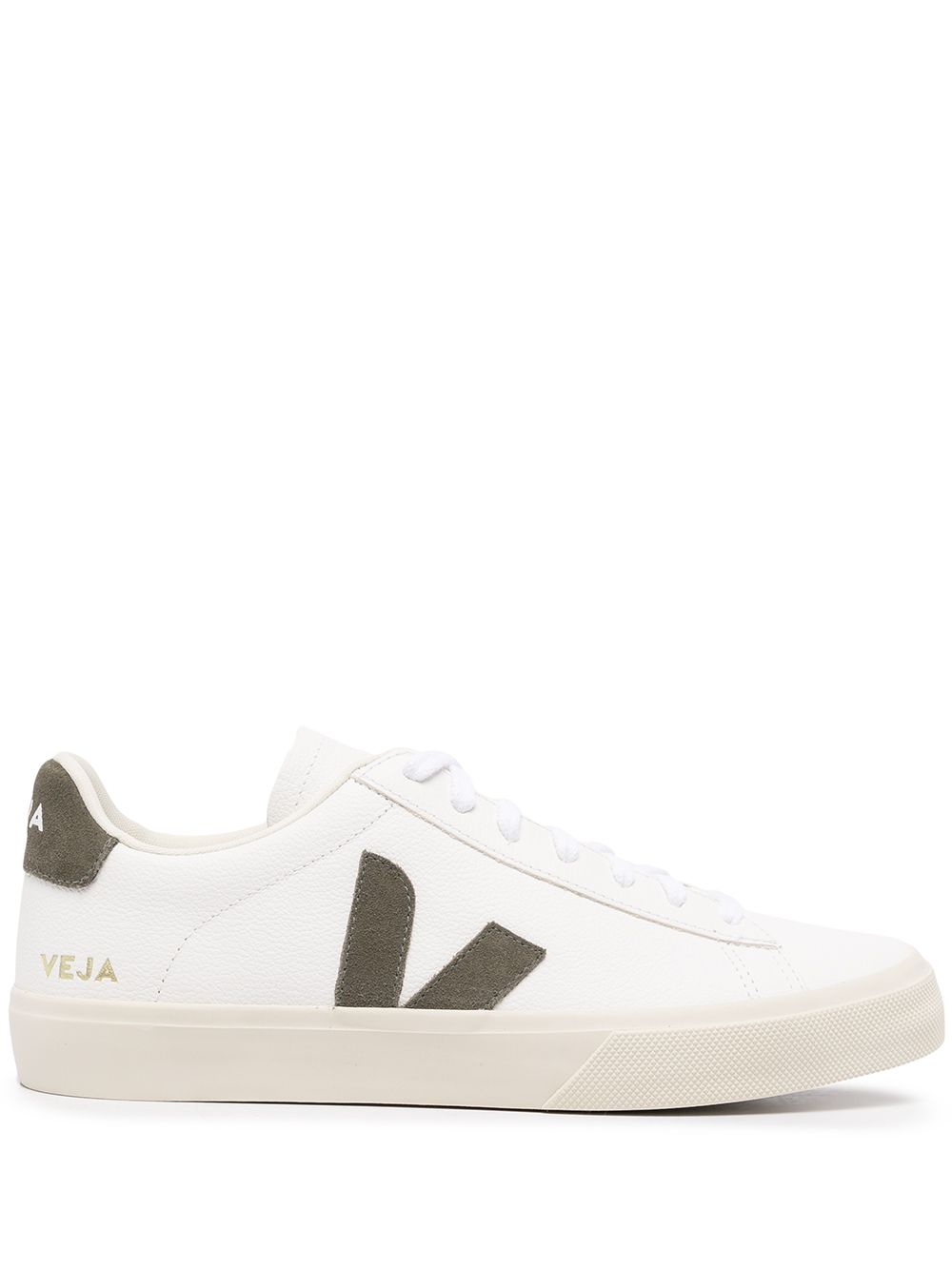 Campo leather sneakers CP0502347 EXTRA-WHITE_KAKI VEJA