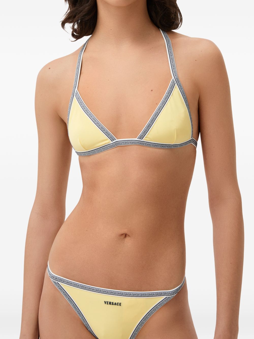Greca-border bikini top 1024243 1A187091YG30 VERSACE