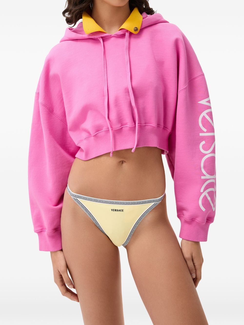 embroidered-logo bikini bottoms 1025567 1A187091YG30 VERSACE