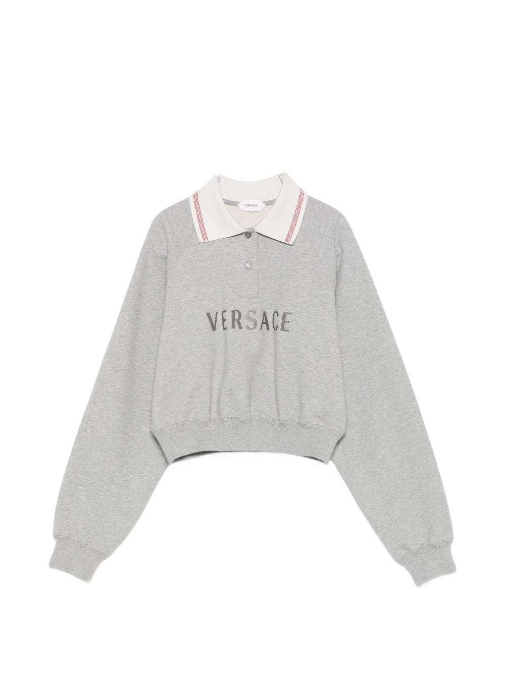 Embroidered-logo cotton-jersey sweatshirt 1026000 1A187142EQ80 VERSACE