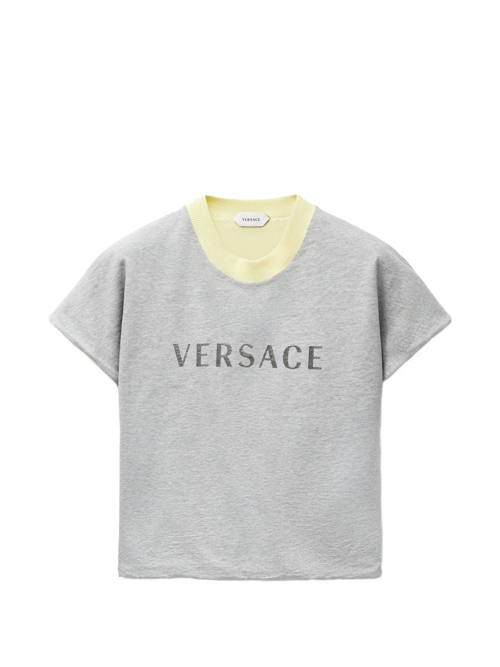 logo-print T-shirt 1026002 1A187322EZ10 VERSACE