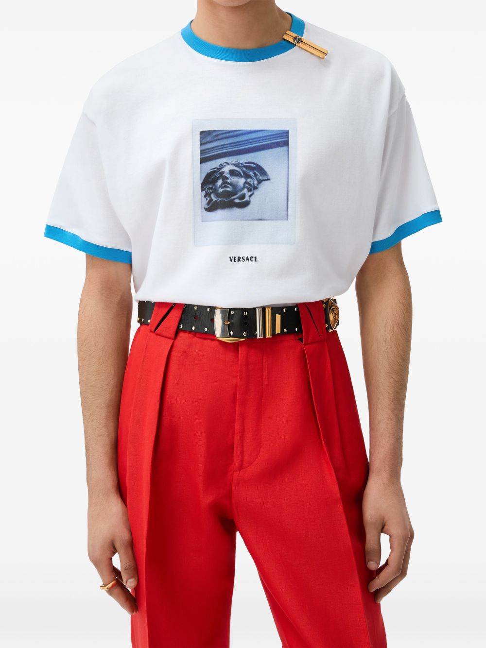 printed cotton-jersey T-shirt 1026093 1A187331W000 VERSACE