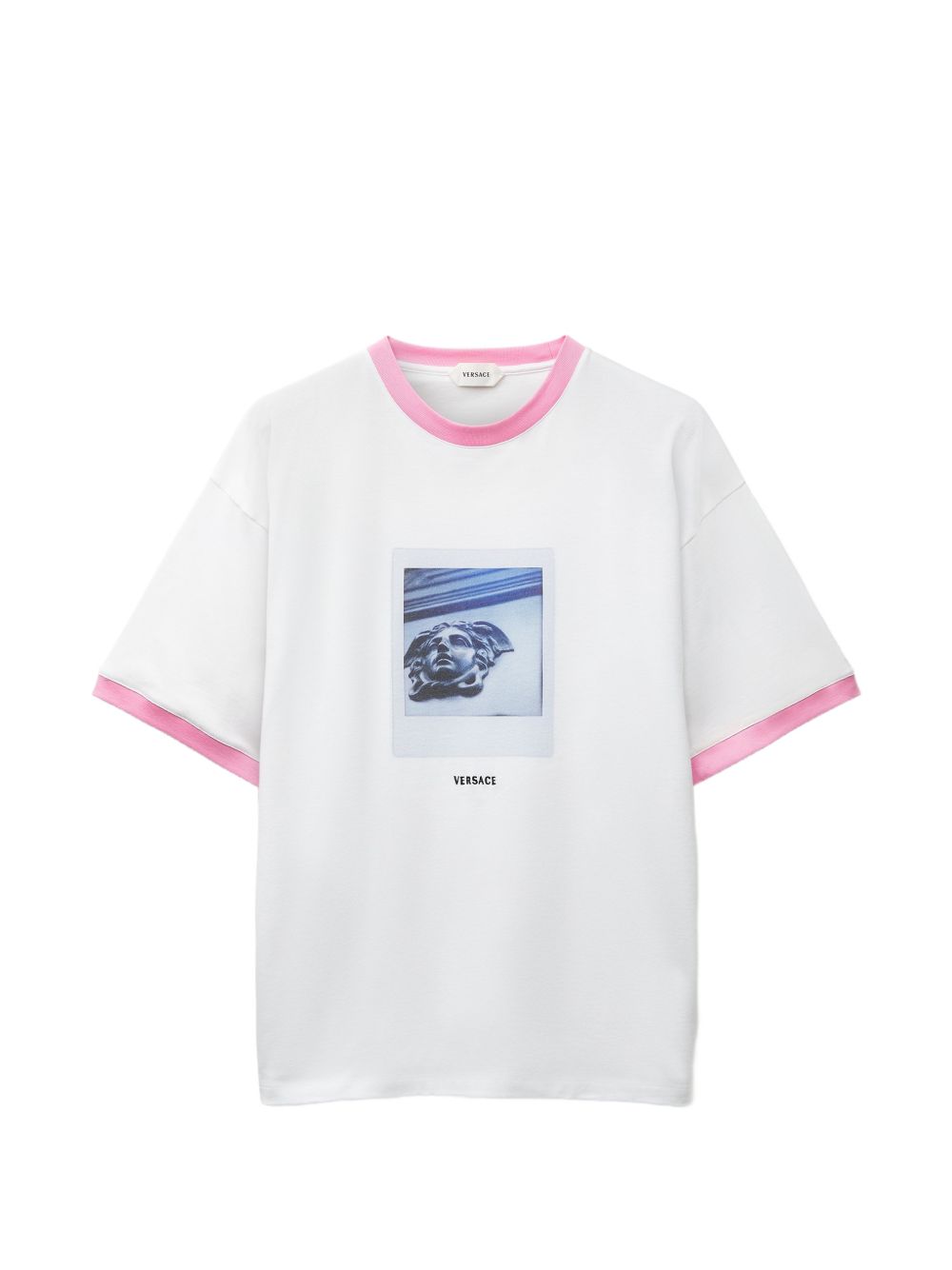 printed cotton-jersey T-Shirt 1026096 1A187332W9J0 VERSACE
