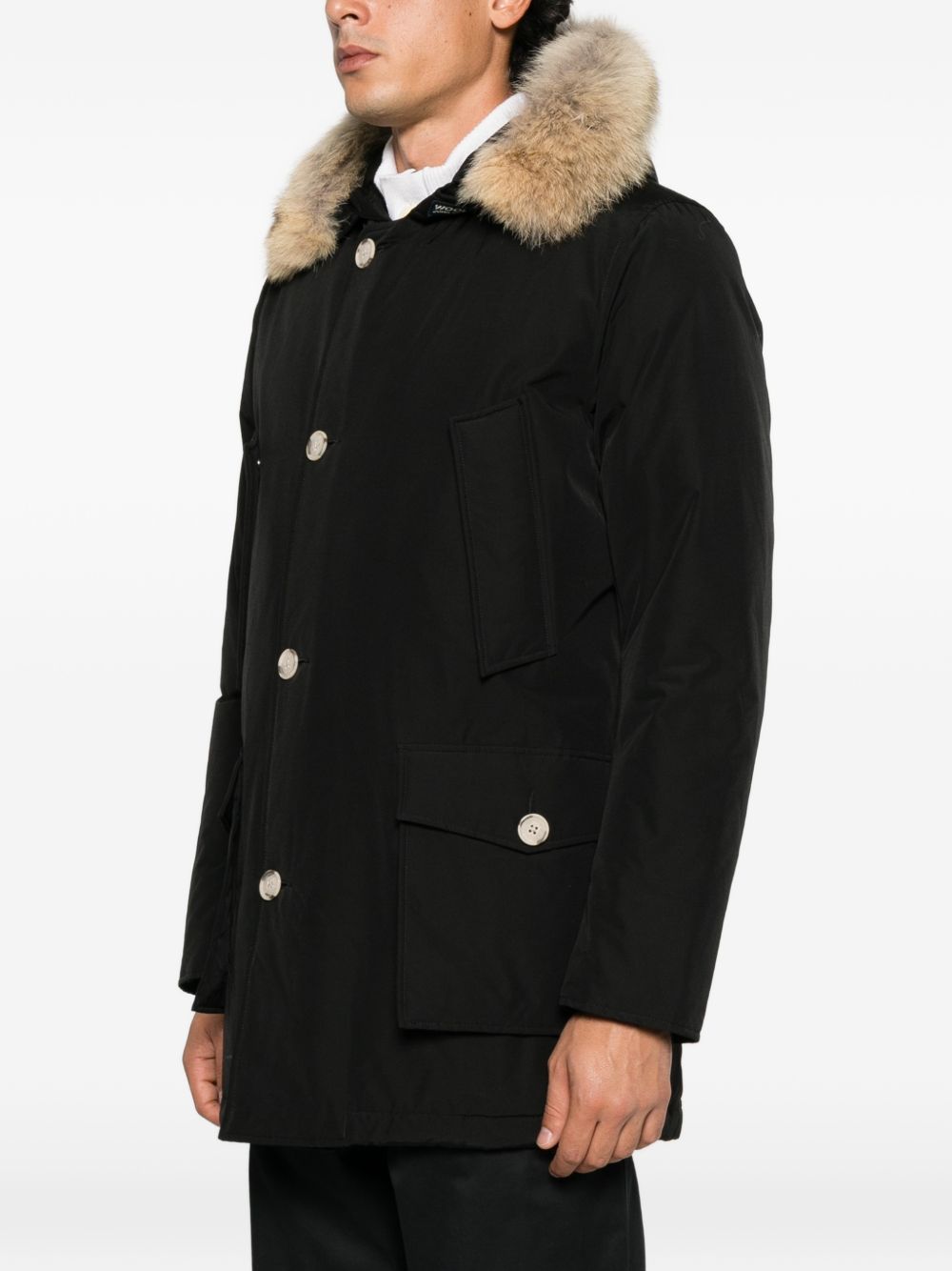 Arctic parka in ramar cloth CFWOOU0482MBUT0001 BLK WOOLRICH
