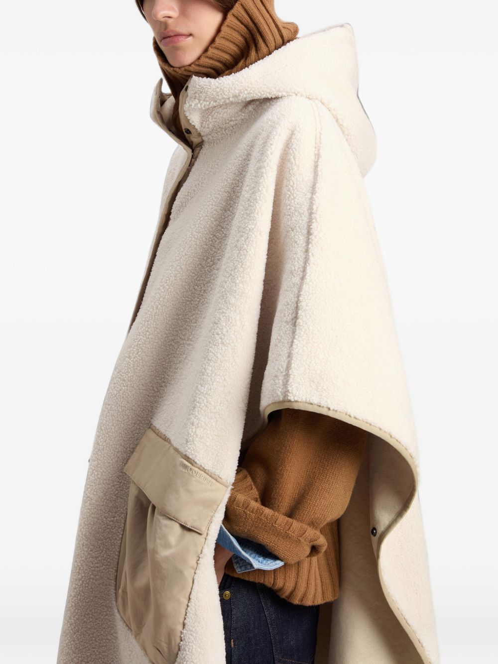 Women's hooded cape CFWWTS2002FRUT5521 8743 WOOLRICH