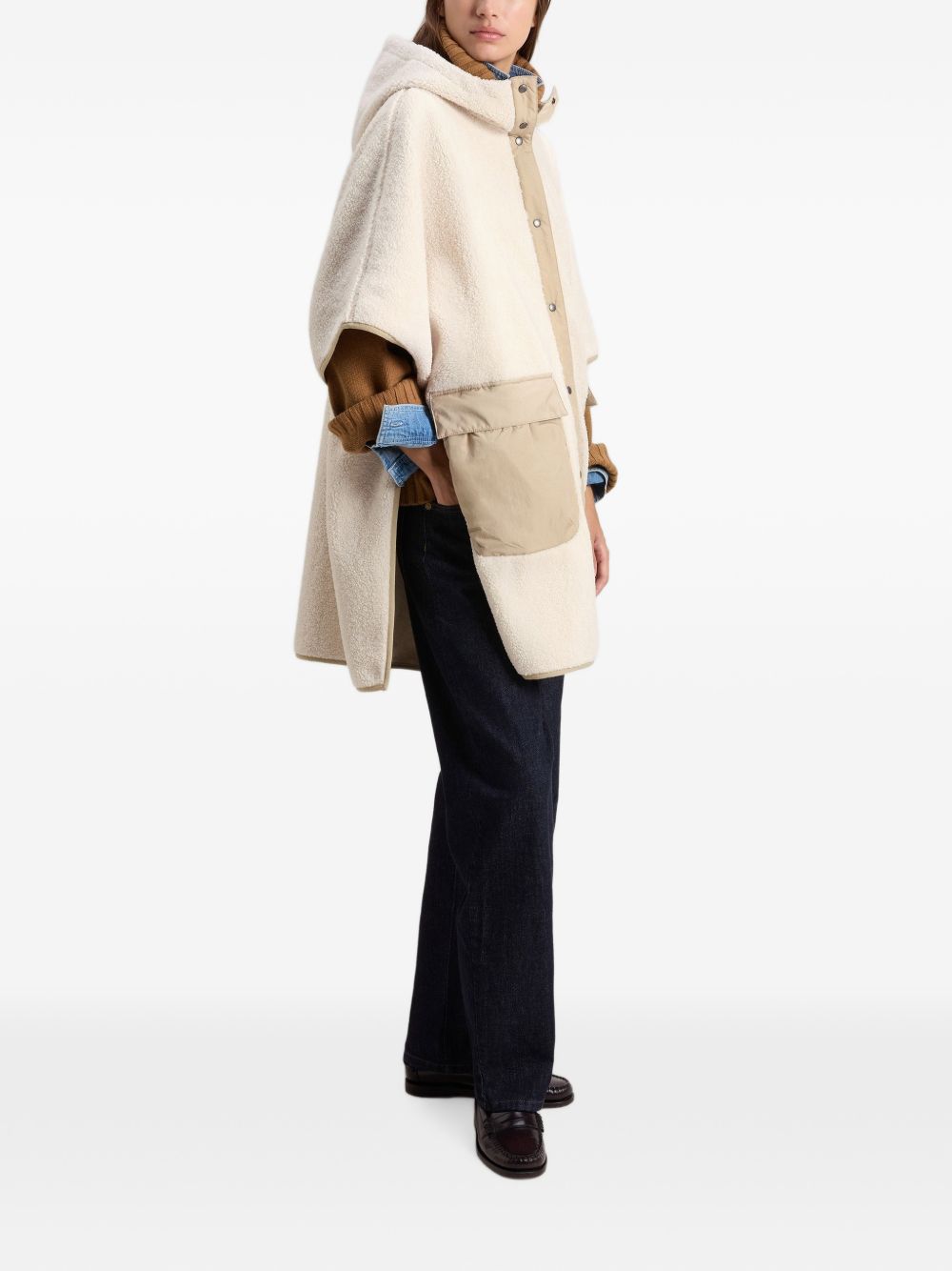 Women's hooded cape CFWWTS2002FRUT5521 8743 WOOLRICH