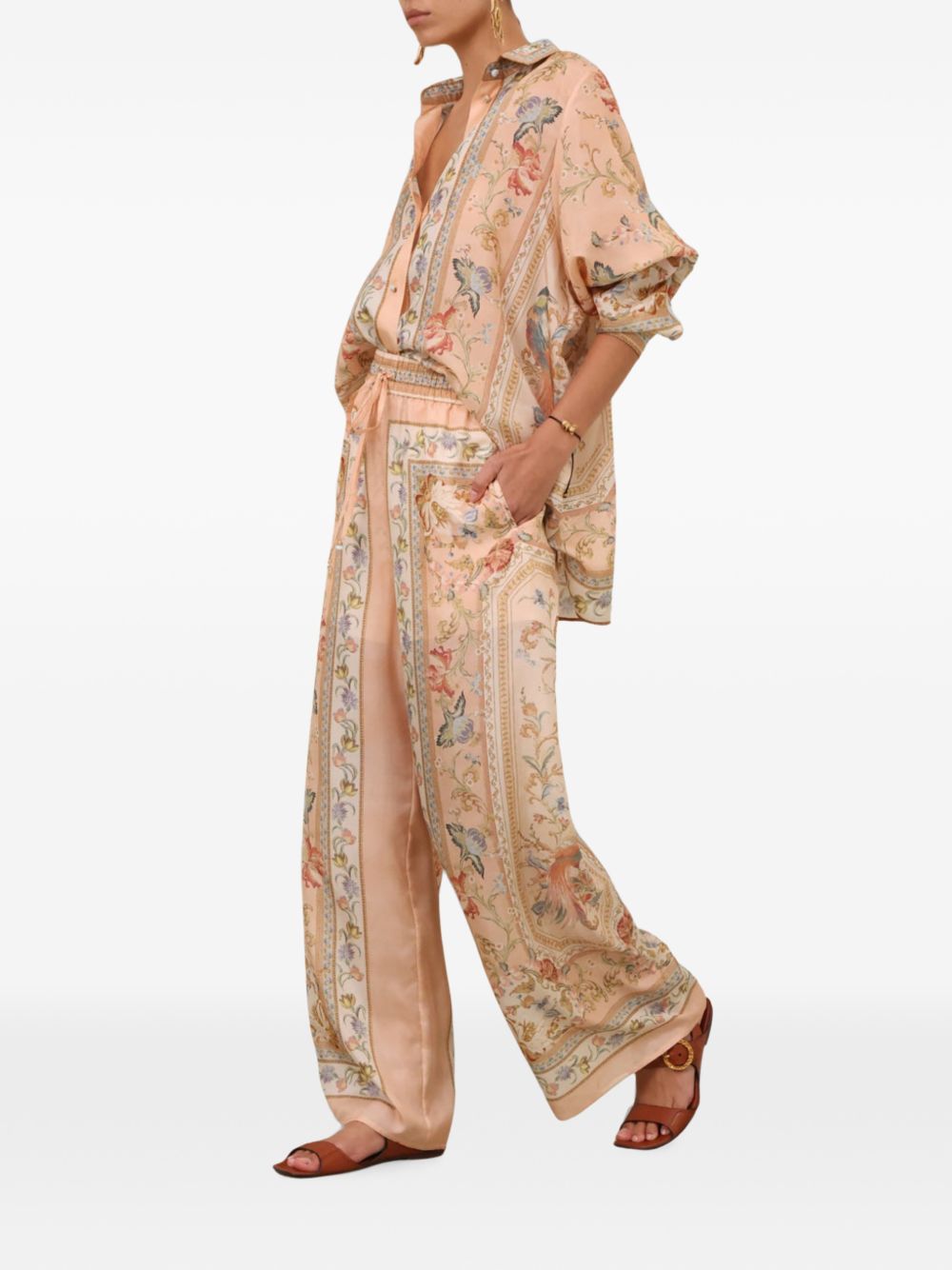 Roselight Floral Shirt 6882TSS264 PTPF ZIMMERMANN