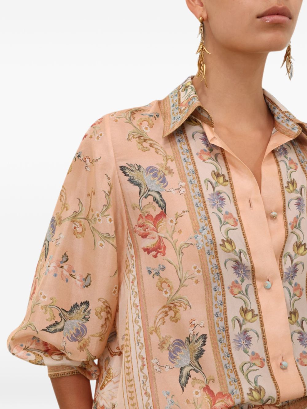 Roselight Floral Shirt 6882TSS264 PTPF ZIMMERMANN