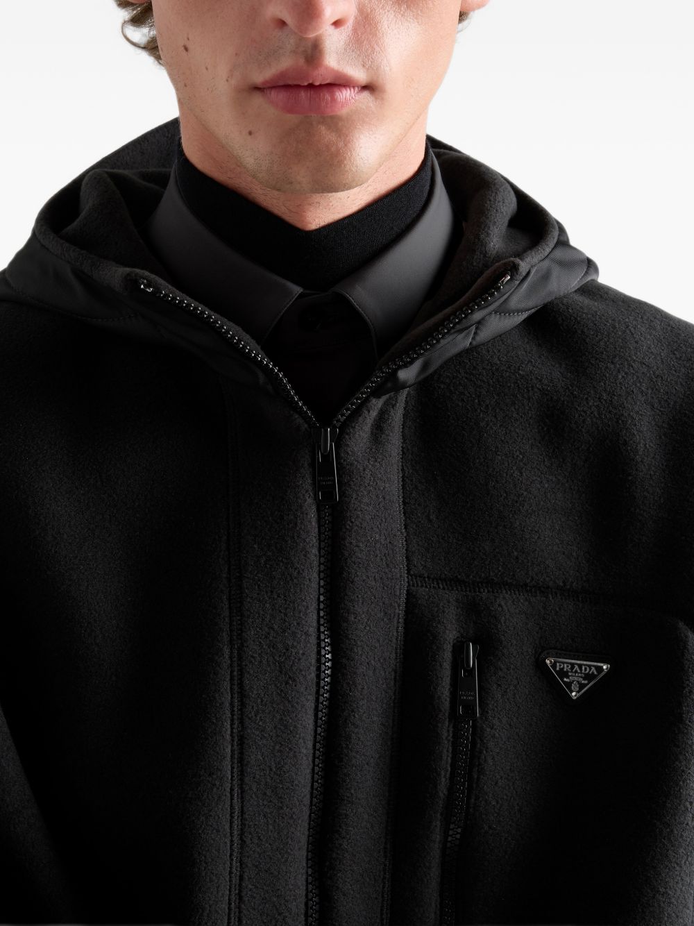Fleece blouson jacket UJL77D60D9 S-OOOF0002 PRADA