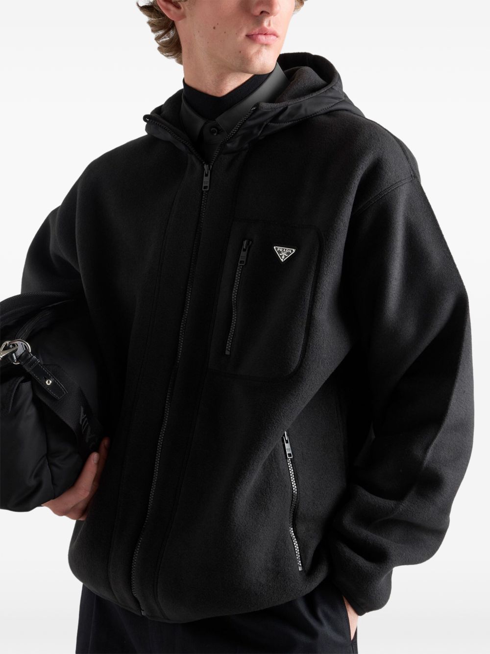 Fleece blouson jacket UJL77D60D9 S-OOOF0002 PRADA
