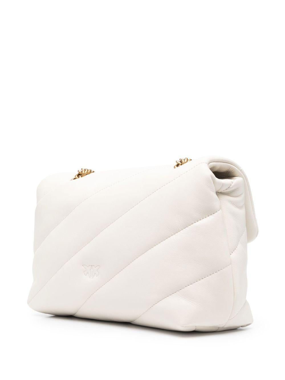 Love Bag Puff medium shoulder bag in quilted nappa leather with chain 100038 A0F2Z14Q PINKO
