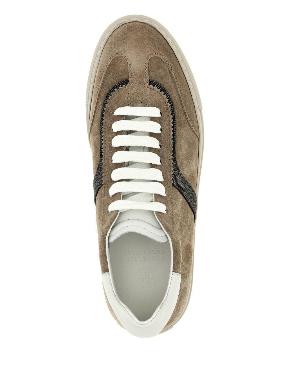 Monili-embellished sneakers<BR/><BR/><BR/> MZSFG2908 C5859 BRUNELLO CUCINELLI