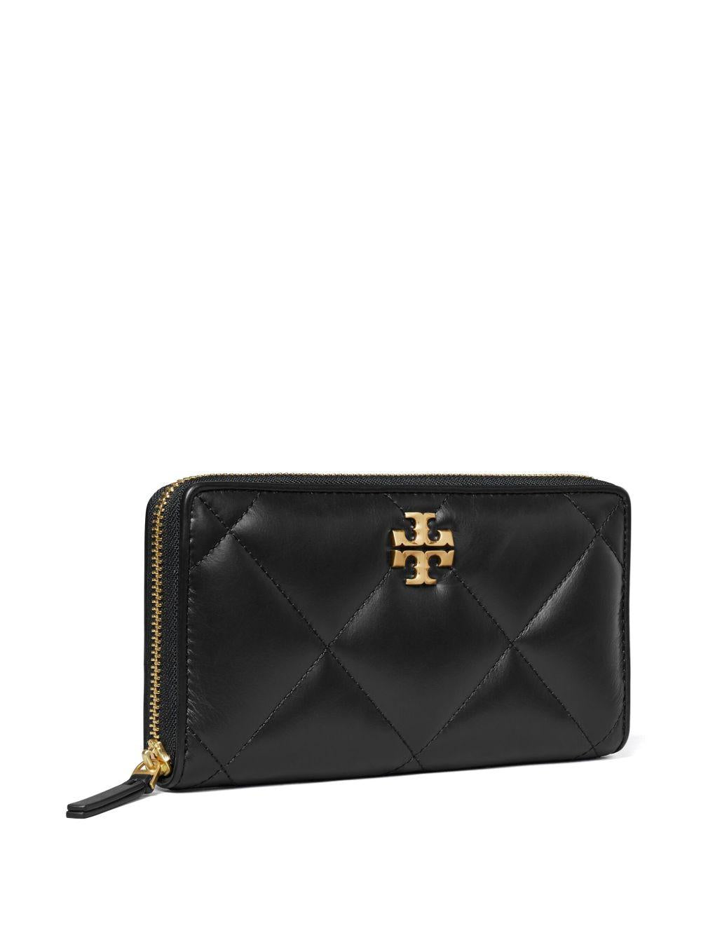 KIRA DIAMOND QUILT ZIP CONTINENTAL WALLET 154989 001 TORY BURCH
