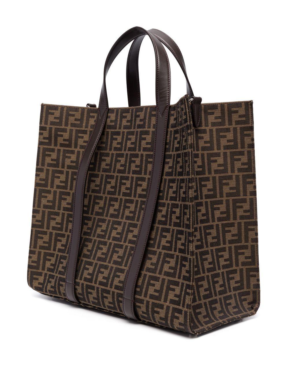 FF jacquard-motif tote bag<BR/><BR/><BR/> 7VA390 AG0MF19KW FENDI