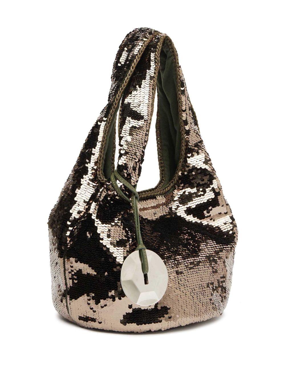 Mini sequinned tote bag<BR/><BR/> HB0728 FA0230975 JW ANDERSON