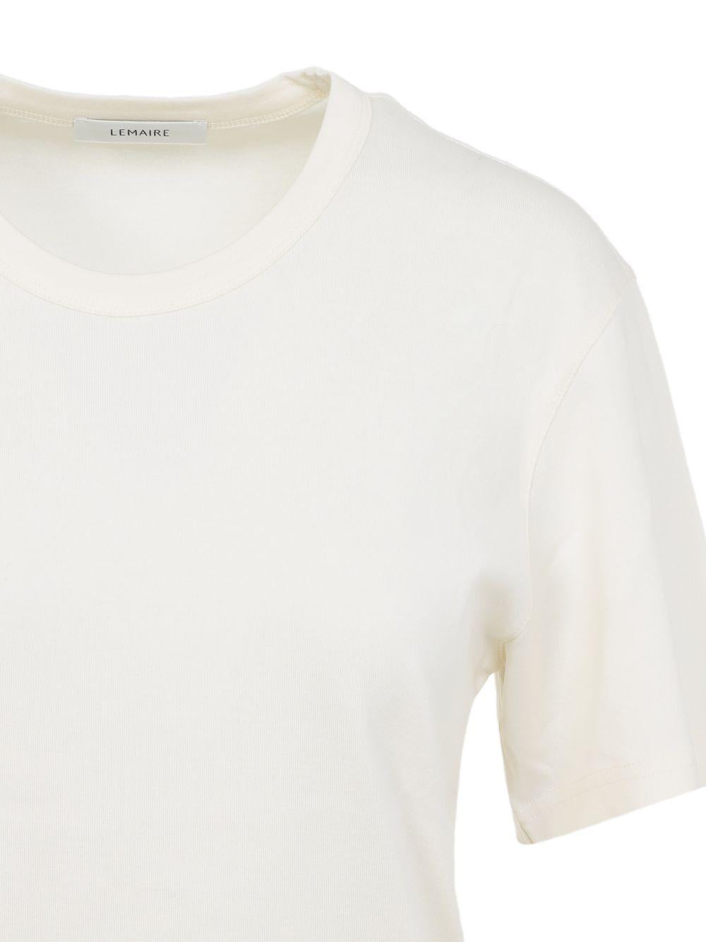 ribbed short-sleeve T-shirt TS0002 LJ1016WH048 LEMAIRE