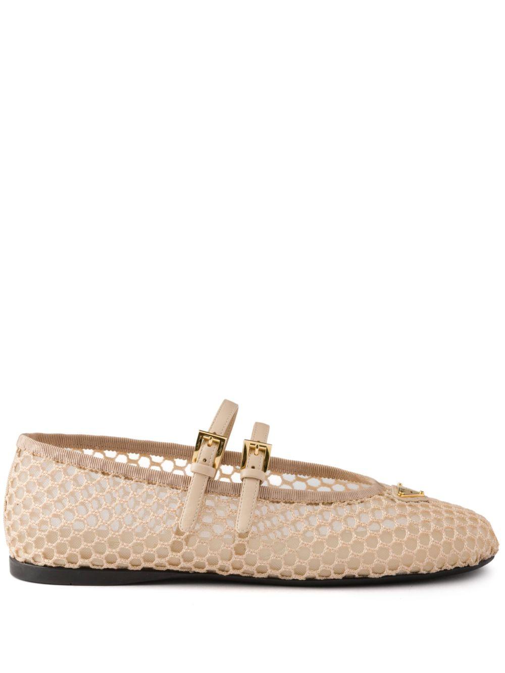Mesh ballet flats<BR/><BR/><BR/> 1F915N 099F0485 PRADA