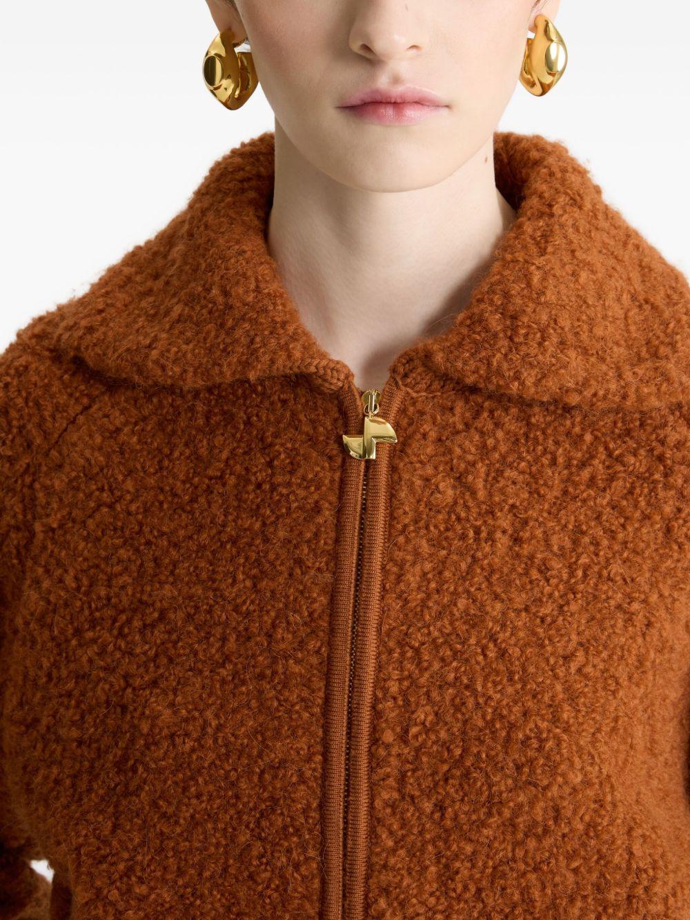 Bouclé bomber jacket in wool and alpaca blend KN2898077 257P PATOU