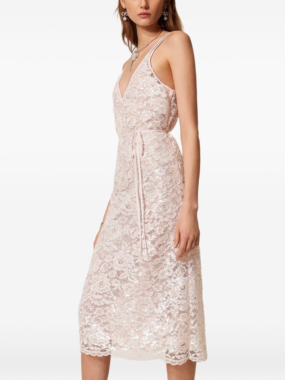 Midi lace dress with sequins 261TP2630 S2154700570 TWINSET