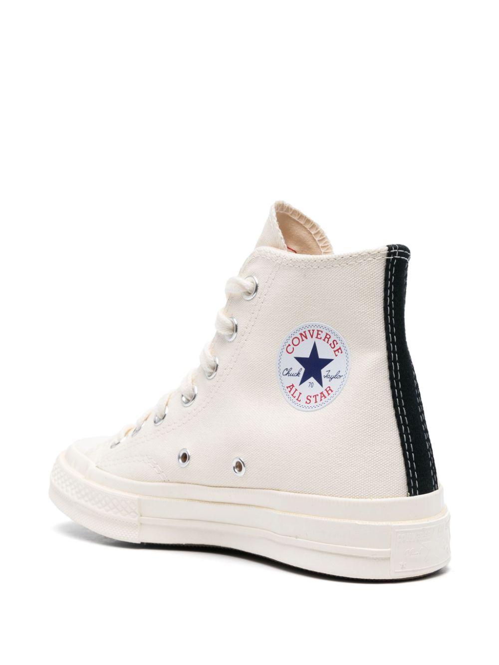 Heart Chuck 70 sneakers<BR/><BR/><BR/> AZK129 WHITE COMME des GARÇONS PLAY x Converse