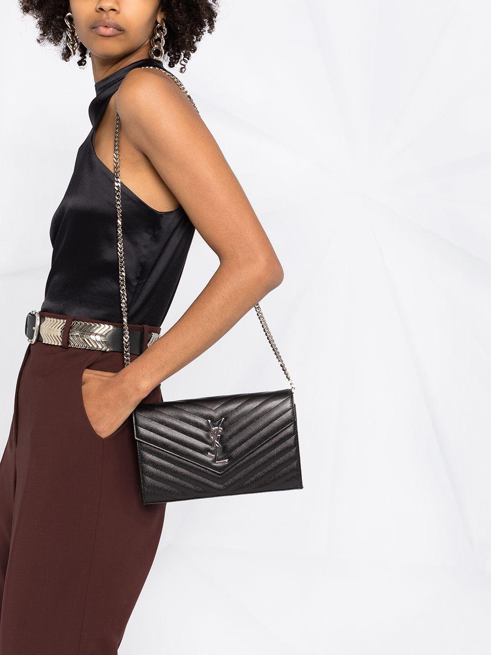 Cassandre chain wallet 377828 BOW021000 SAINT LAURENT