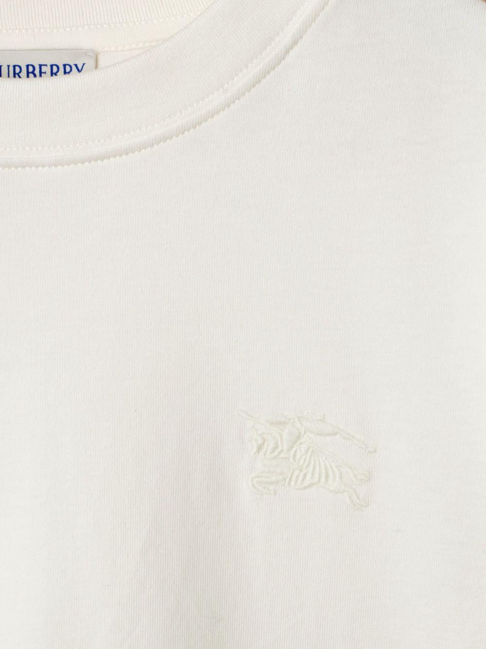 t-shirt with check trim 8106280 B8764 BURBERRY