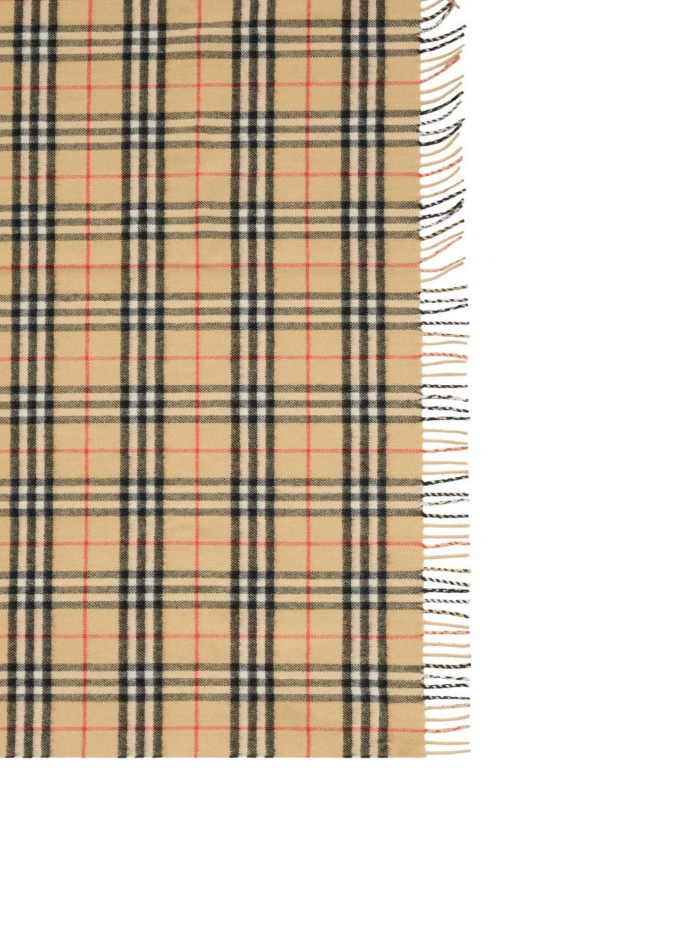 Check Wool Baby Blanket 8117406 B9368 BURBERRY KIDS