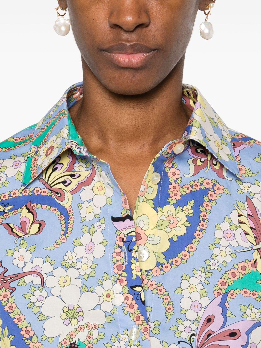 Floral-print shirt<BR/><BR/><BR/> WRIA0020 99SAEC7X0886 ETRO