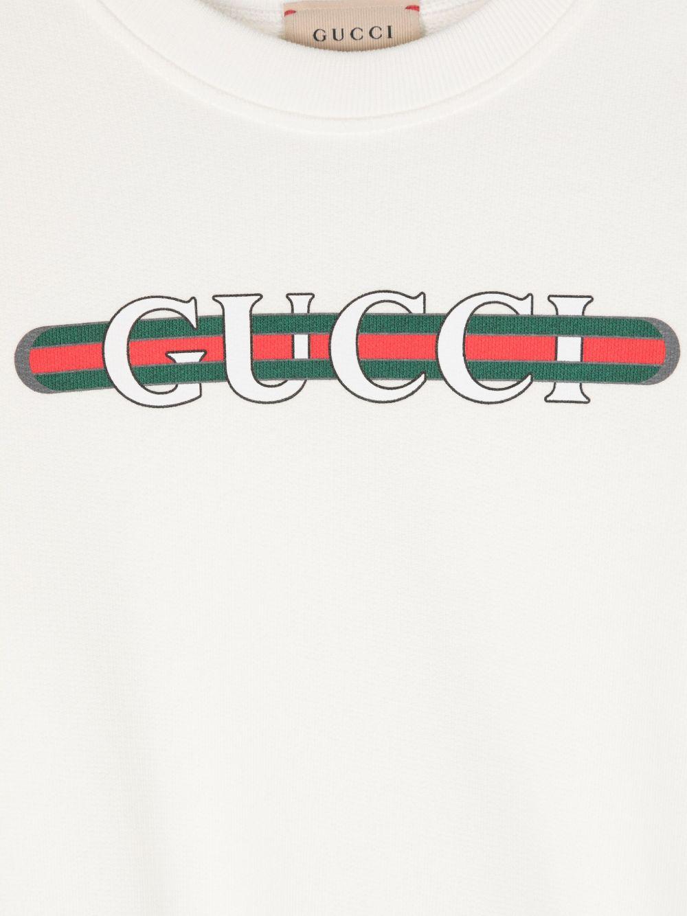 Logo-print cotton sweatshirt 793528 XJGPJ9214 GUCCI KIDS