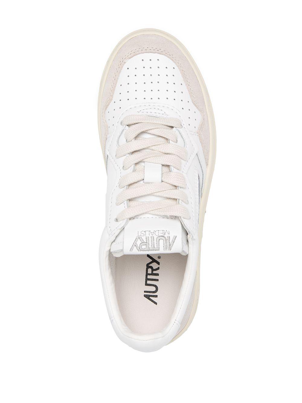 MEDALIST LOW SNEAKERS IN WHITE LEATHER AULW LS33WHITE AUTRY
